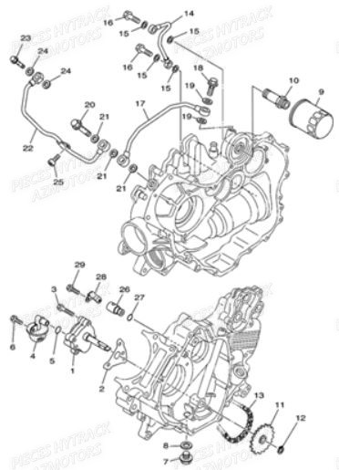 POMPE_A_HUILE HYTRACK Pièces Quad JOBBER 700 4x4 
