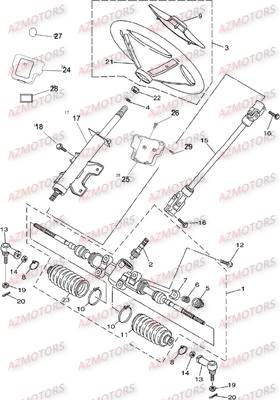 COLONNE DE DIRECTION HYTRACK JOBBER700