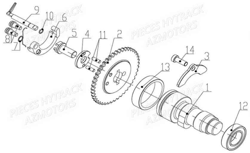 Arbre A Cames HYTRACK Pièces Quad JOBBER MAXX 700 - 2014