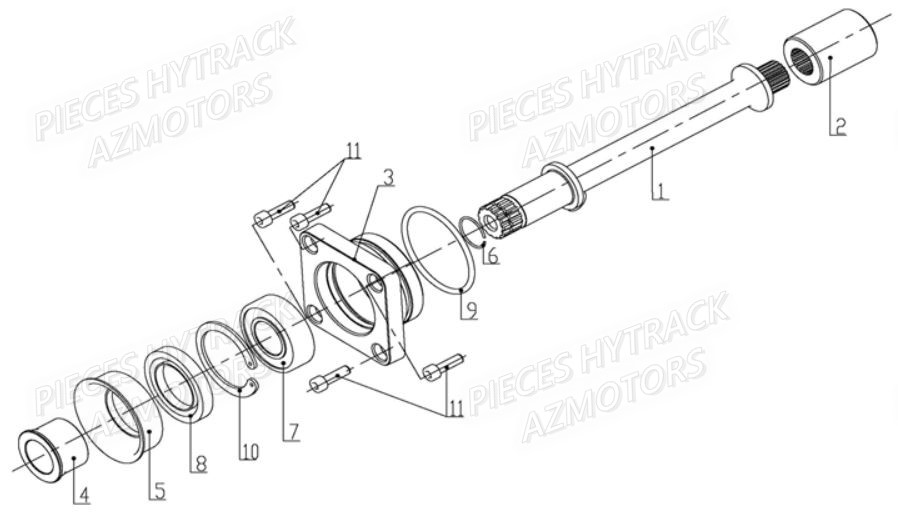 Cardan Avant HYTRACK Pièces Quad JOBBER MAXX 700 - 2014