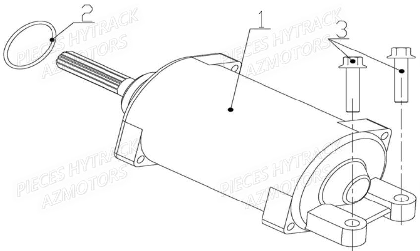 Demarreur HYTRACK Pièces Quad JOBBER MAXX 700 - 2014