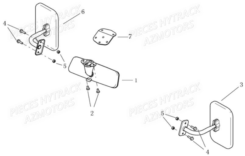RETROVISEURS HYTRACK JOBBER700 MAXX