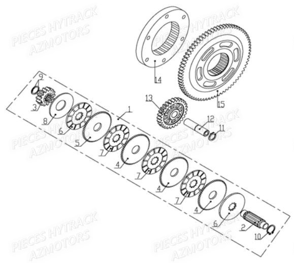 Roue Libre HYTRACK Pièces Quad JOBBER MAXX 700 - 2014