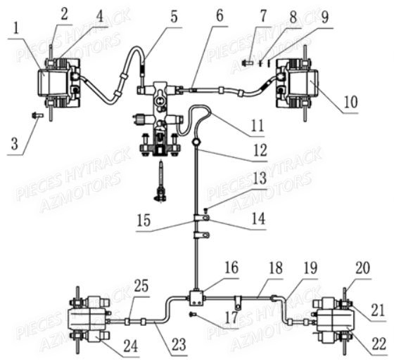 Systeme De Frein HYTRACK Pièces Quad JOBBER MAXX 700 - 2014
