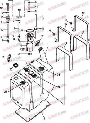 RESERVOIR A CARBURANT HYTRACK JOBBER700