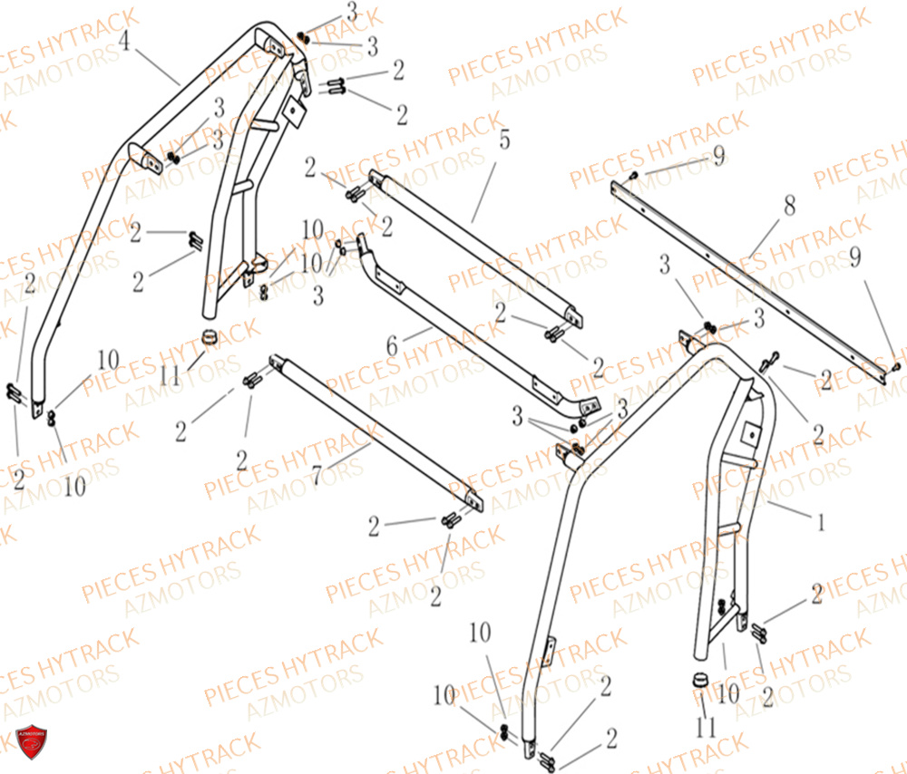 ARCEAUX pour JOBBER 1100 DMAXX FULL