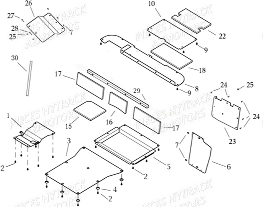 PLAQUES DE PROTECTIONS pour JOBBER 1100 DMAXX FULL