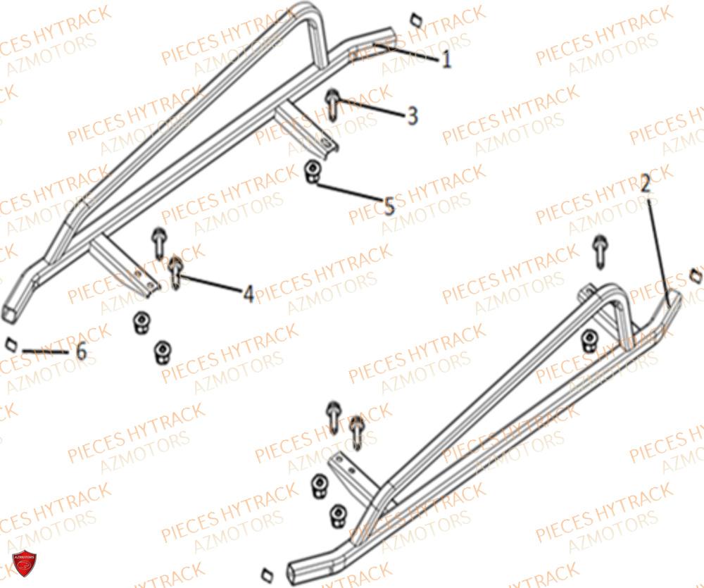 Protections Laterales Option HYTRACK Pieces SSV JOBBER 1100 DMAXX FULL