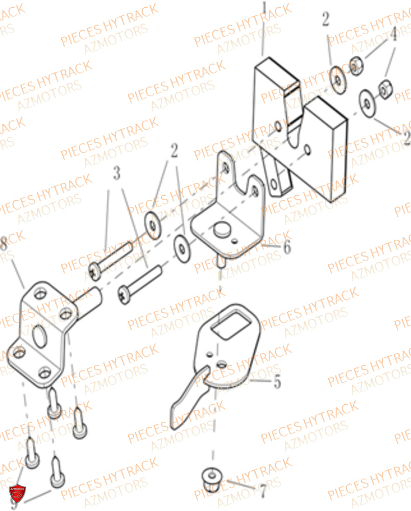 Systeme De Verrouillage Du Capot HYTRACK Pieces SSV JOBBER 1100 DMAXX FULL