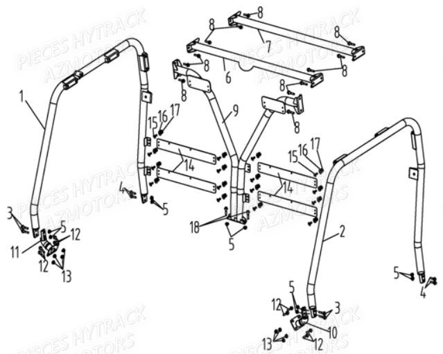 Arceaux HYTRACK Pieces SSV JOBBER 500 EURO 4