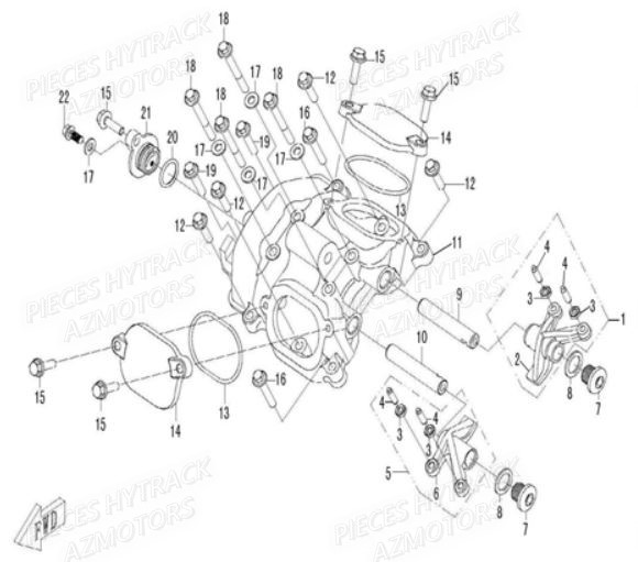 Cache Culbuteurs HYTRACK Pieces SSV JOBBER 500 EURO 4