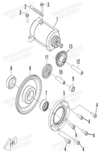 Demarreur HYTRACK Pieces SSV JOBBER 500 EURO 4