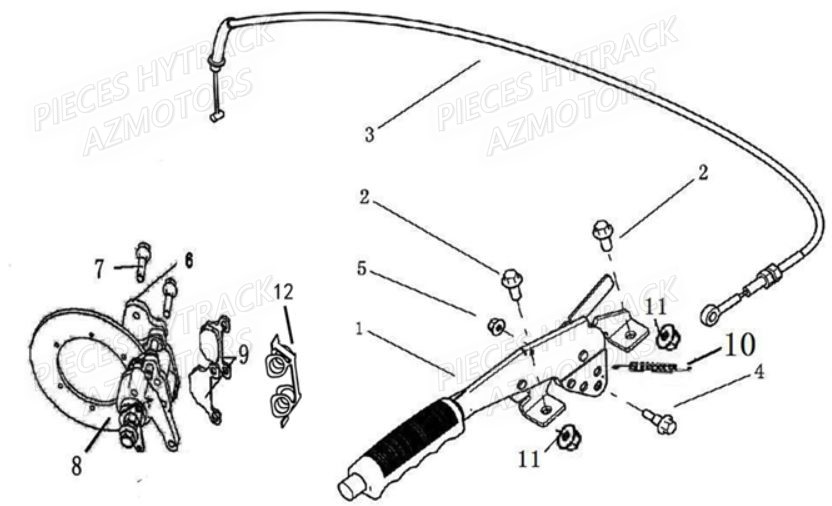 Frein De Parc HYTRACK Pieces SSV JOBBER 500 EURO 4