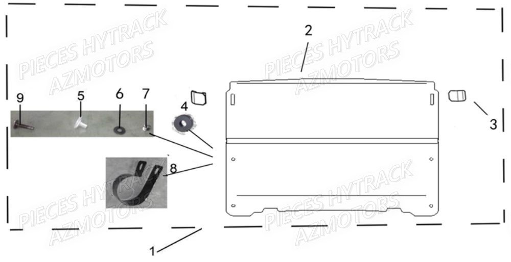 Pare Brise Rabattable HYTRACK Pieces SSV JOBBER 500 EURO 4