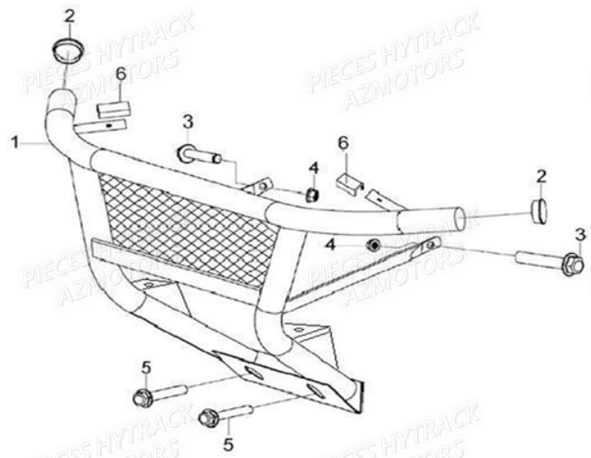 Pare Chocs HYTRACK Pieces SSV JOBBER 500 EURO 4