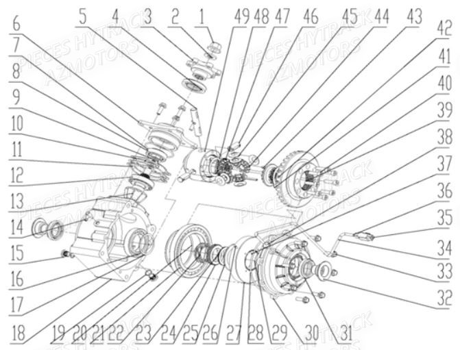 PONT_ARRIERE HYTRACK Pieces SSV JOBBER 500 EURO 4