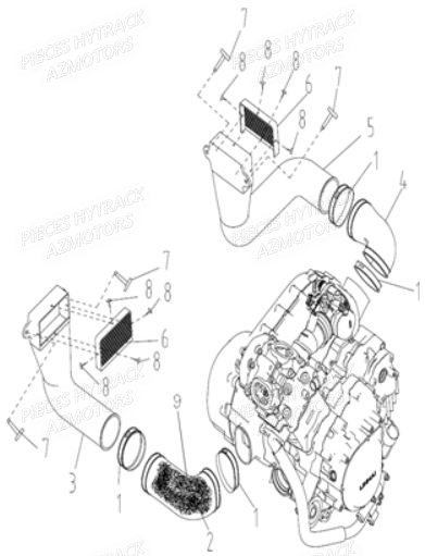 Prises D Air HYTRACK Pieces SSV JOBBER 500 EURO 4
