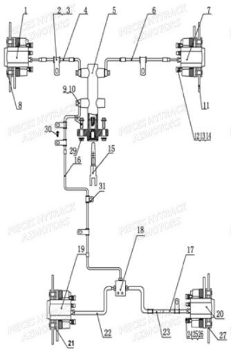 Systeme De Frein HYTRACK Pieces SSV JOBBER 500 EURO 4