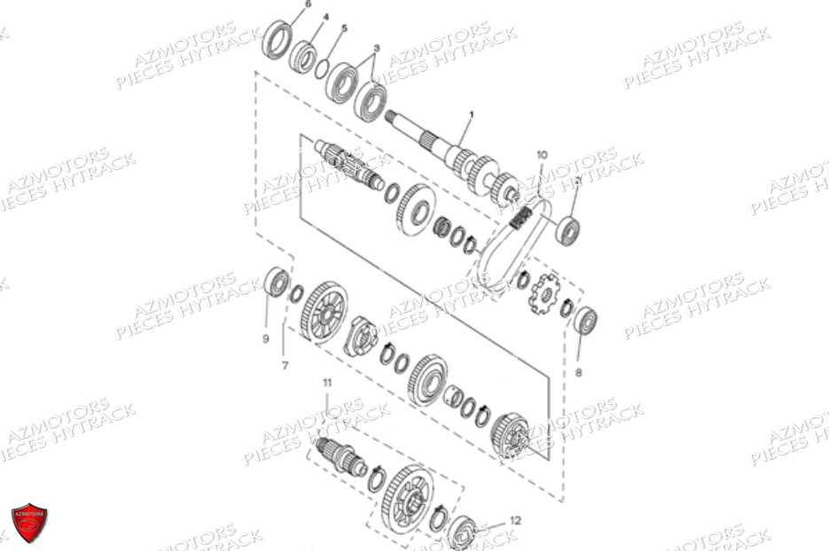 TRANSMISSION HYTRACK JOBBER 700 AP 2012