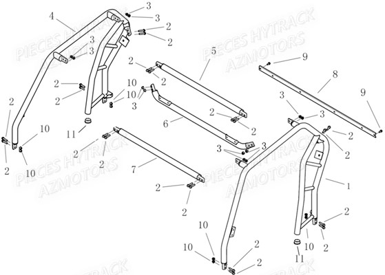 ARCEAUX pour JOBBER 800 DMAXX