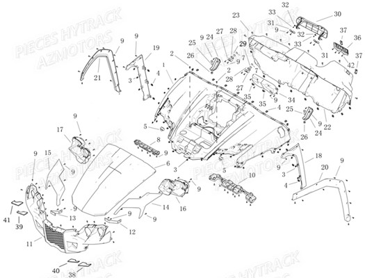 Carrosserie Avant HYTRACK Pieces SSV JOBBER_800_DMAXX