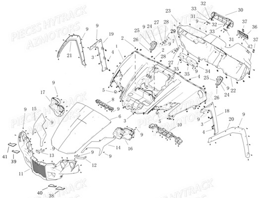 CARROSSERIE AVANT pour JOBBER 800 DMAXX