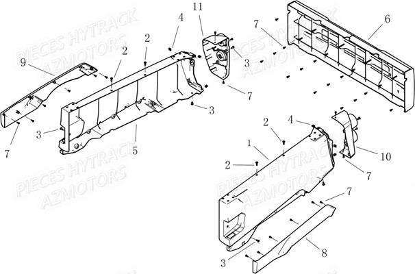Carrosserie Benne HYTRACK Pieces SSV JOBBER_800_DMAXX