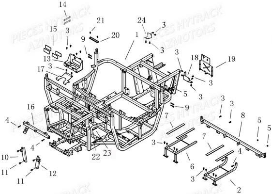Chassis HYTRACK Pieces SSV JOBBER_800_DMAXX