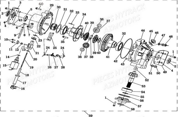 DIFFERENTIEL_AVANT HYTRACK Pieces Origine Quad JOBBER 800 DMAXX piece-en-stock-origine-quad-hytrack-bougie-batterie-courroie-galets-carenage-ampoule-alternateur-alimentation-electrique-cable-de-freins-carburateur-carrosserie-avant-carrosserie-arriere-carter-moteur-droit-chassis-roue-plaquettes-de-frein-colonne-de-direction-culasse-cylindre-piston-embiellage-direction-avant-selle-echappement-filtre-a-air-marche-pied-poignees-suspension-variateur-transmission-kitchaine-enfant