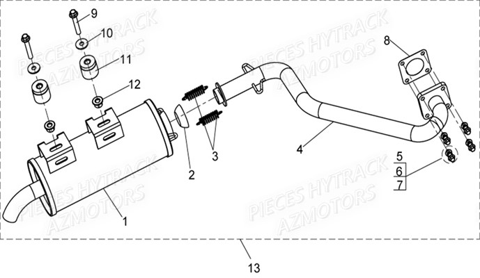 ECHAPPEMENT pour JOBBER 800 DMAXX