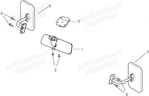 RETROVISEURS HYTRACK JOBBER 800 DMAXX
