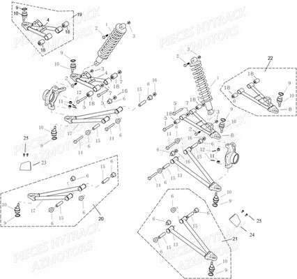 SUSPENSION AVANT pour JOBBER 800 DMAXX