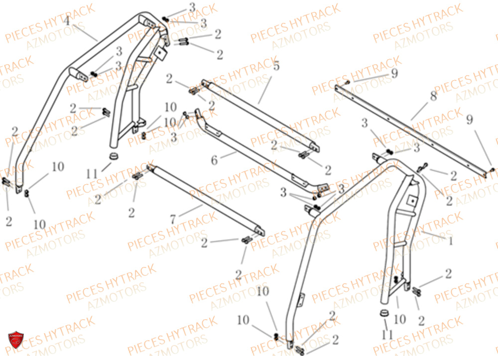 Arceaux HYTRACK Pieces SSV JOBBER DMAXX FULL