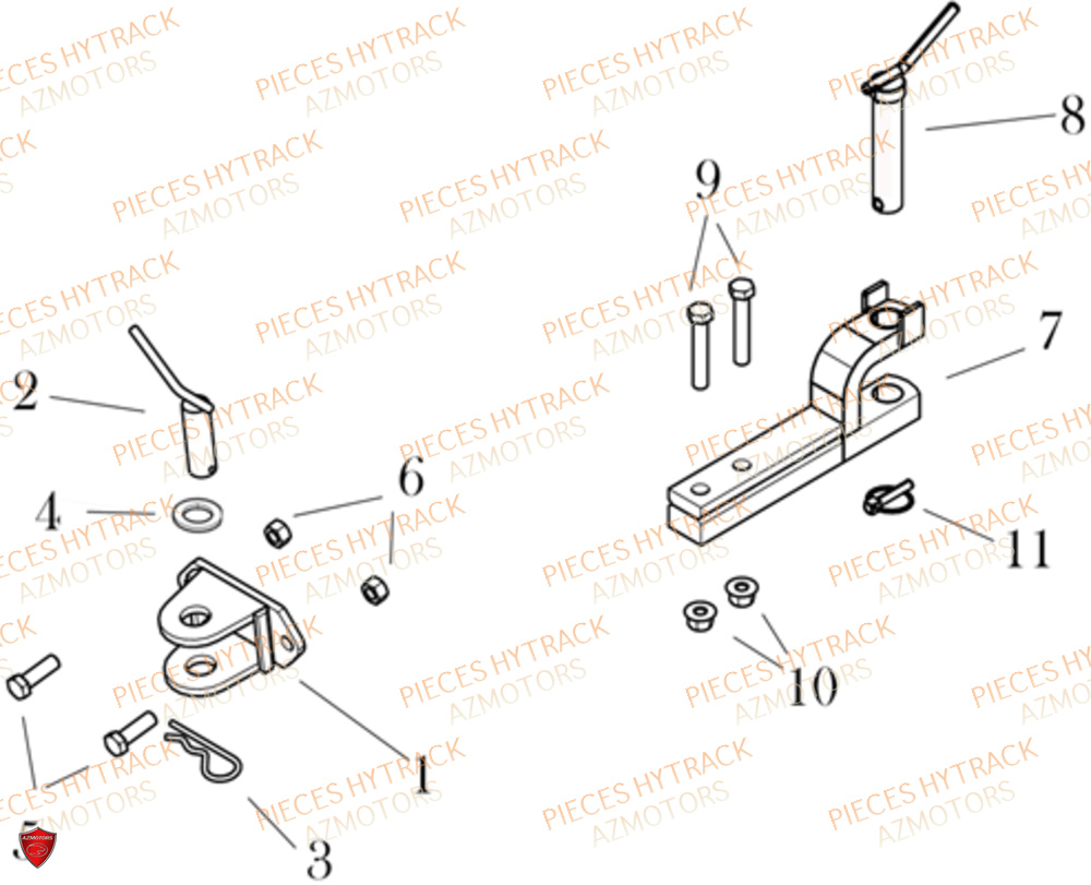 Attelages HYTRACK Pieces SSV JOBBER DMAXX FULL