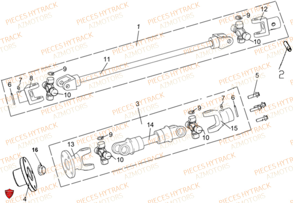 Cardans HYTRACK Pieces SSV JOBBER DMAXX FULL