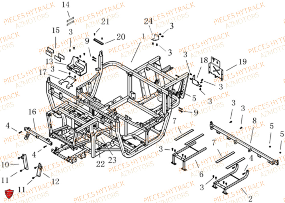 CHASSIS HYTRACK Pieces SSV JOBBER DMAXX FULL