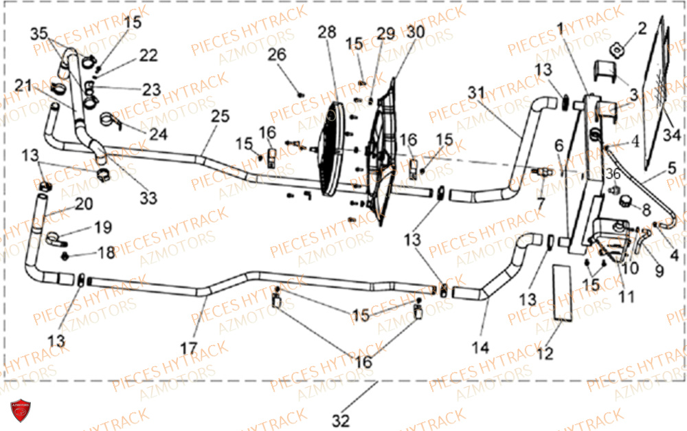 Circuit De Refroidissement HYTRACK Pieces SSV JOBBER DMAXX FULL