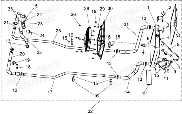 Circuit Refroidissement HYTRACK Pieces SSV JOBBER DMAXX FULL