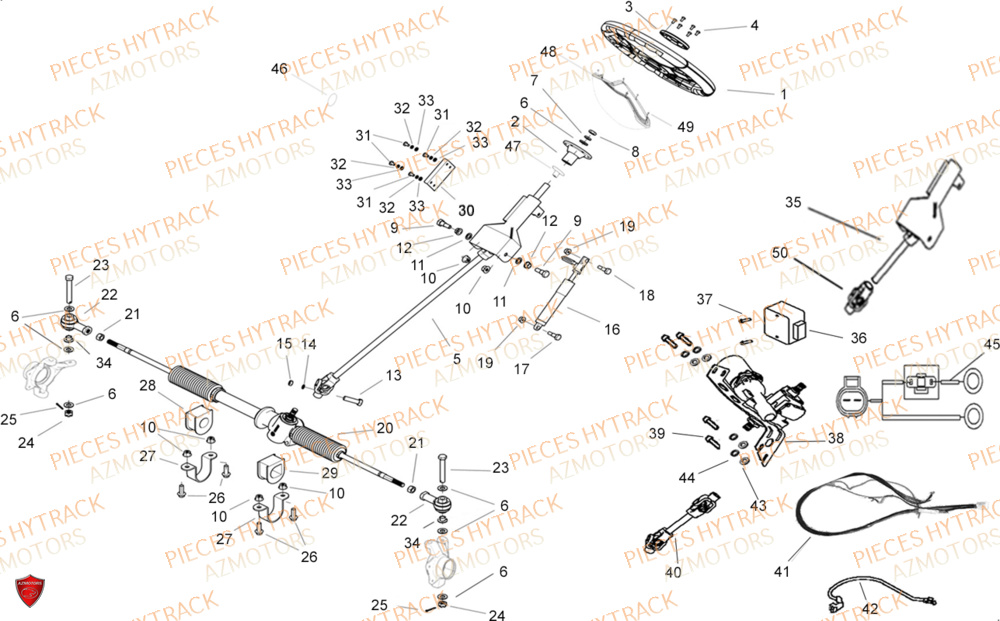 Colonne De Direction HYTRACK Pieces SSV JOBBER DMAXX FULL