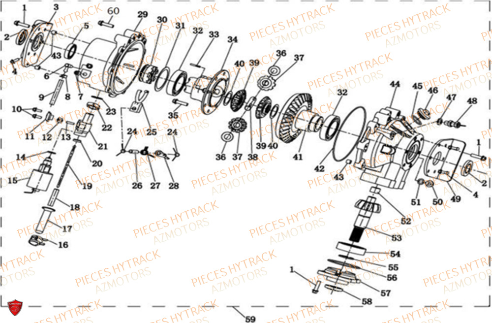 DIFFERENTIEL_AVANT HYTRACK Pieces SSV JOBBER DMAXX FULL
