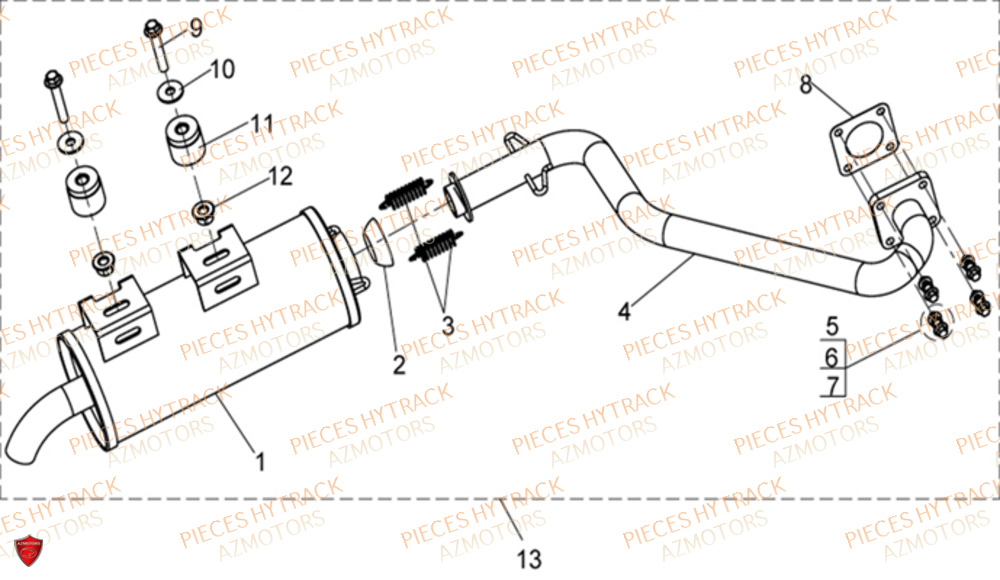 ECHAPPEMENT HYTRACK Pieces SSV JOBBER DMAXX FULL