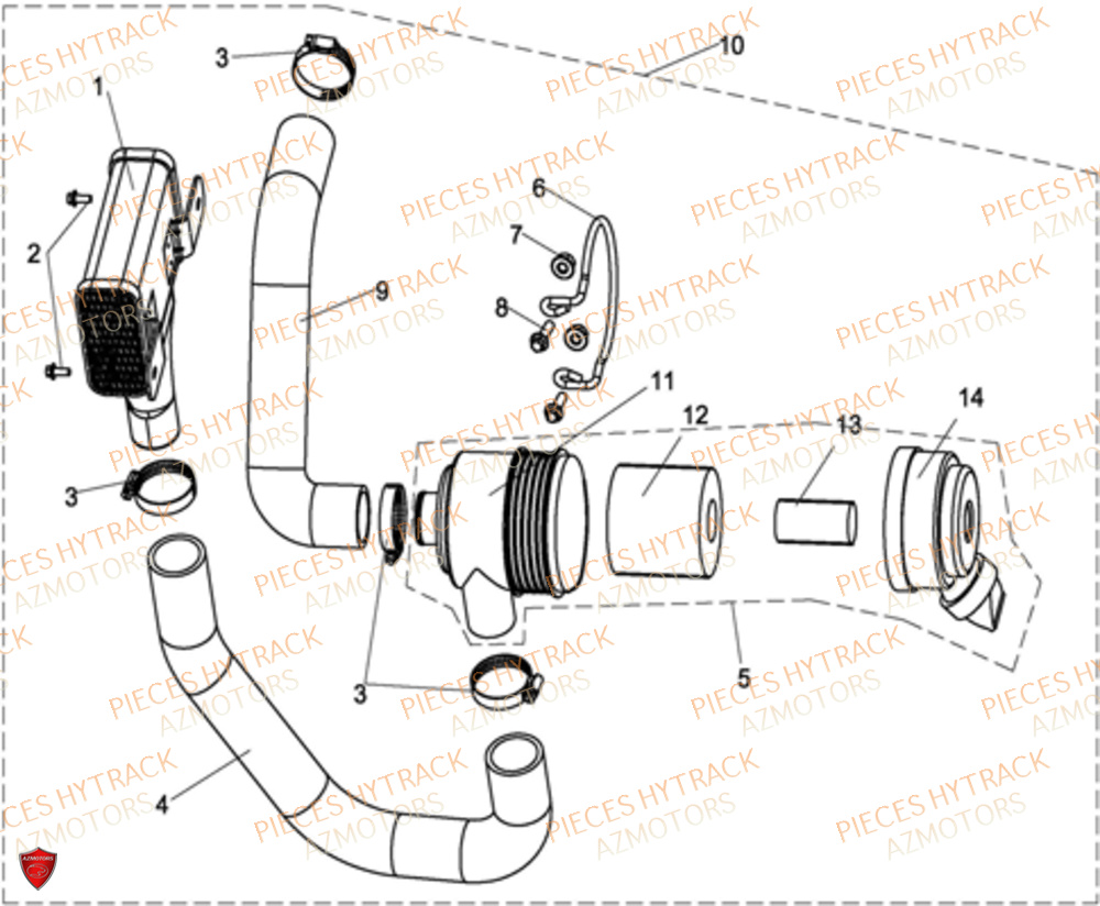 Filtre A Air Admission D Air Variateur HYTRACK Pieces SSV JOBBER DMAXX FULL