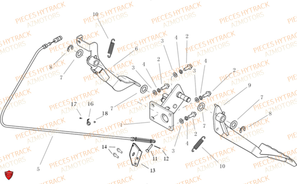 Pedalier HYTRACK Pieces SSV JOBBER DMAXX FULL