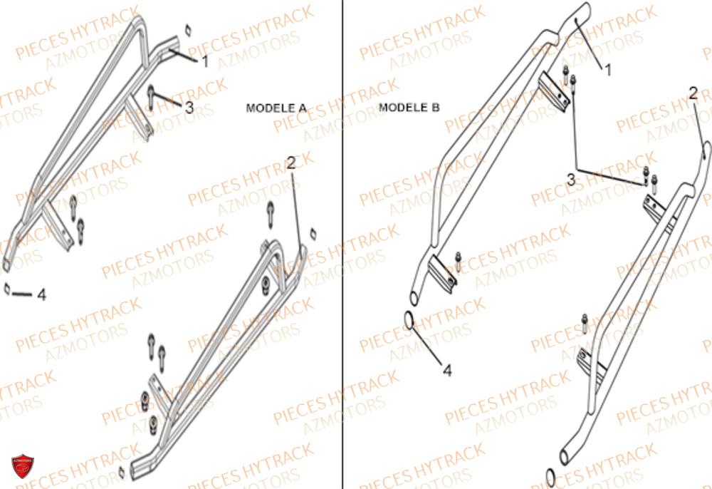 Protections Laterales Option HYTRACK Pieces SSV JOBBER DMAXX FULL