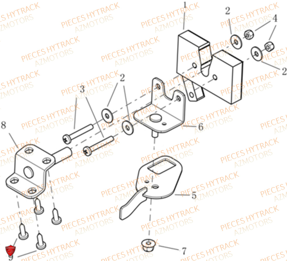 Systeme De Verrouillage Du Capot HYTRACK Pieces SSV JOBBER DMAXX FULL