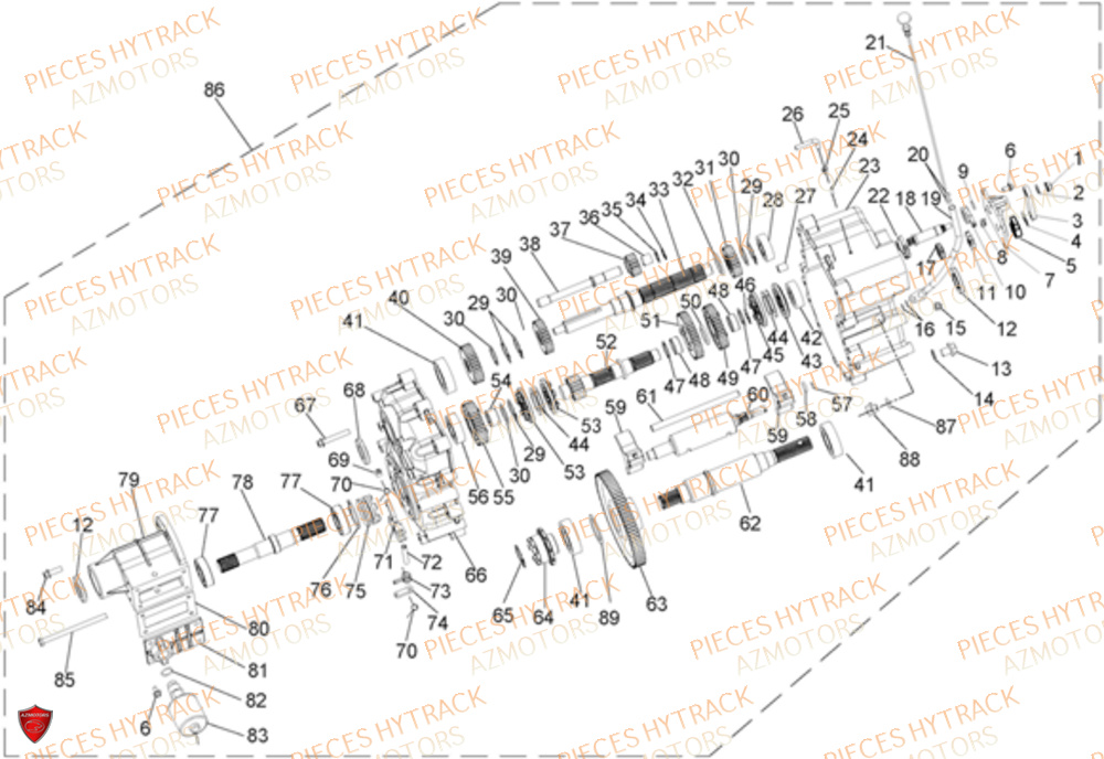 Transmission Boite De Vitesses HYTRACK Pieces SSV JOBBER DMAXX FULL