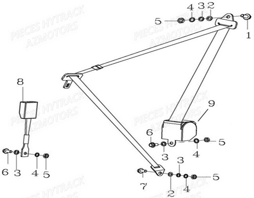 Ceintures HYTRACK Pièces JOBBER EV5 ELECTRIQUE 4x2 