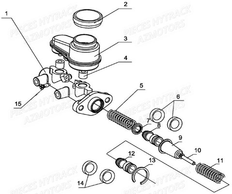 Maitre Cylindre HYTRACK Pièces JOBBER EV5 ELECTRIQUE 4x2 