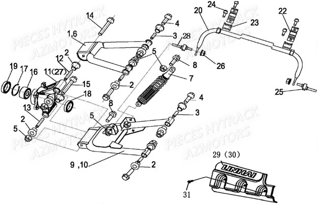 SUSPENSION ARRIERE pour JOBBER EV5