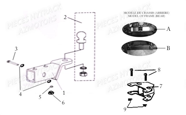 Attelage HYTRACK Pièces JOBBER EV5 FULL ELECTRIQUE